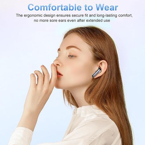 Bluetooth Headphones, Wireless Bluetooth 5.3 In-Ear Headphones with 4 ENC Noise Cancelling Mic, Wireless Headphones Deep Bass Wireless Earbuds 40 Hours, IP7 Waterproof Earphones