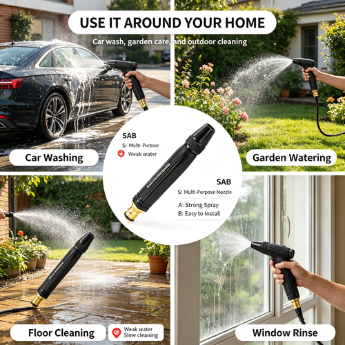 🔥HOT SALE🔥 COD！3-speed adjustable high-pressure nozzle, carwash nozzle, household high-pressure nozzle,car wash nozzle, watering plants.48H DispatchICOD Orders are dispatched within 48 hoursfrom our Nairobi warehouse.Delivery takes 1-3working days.