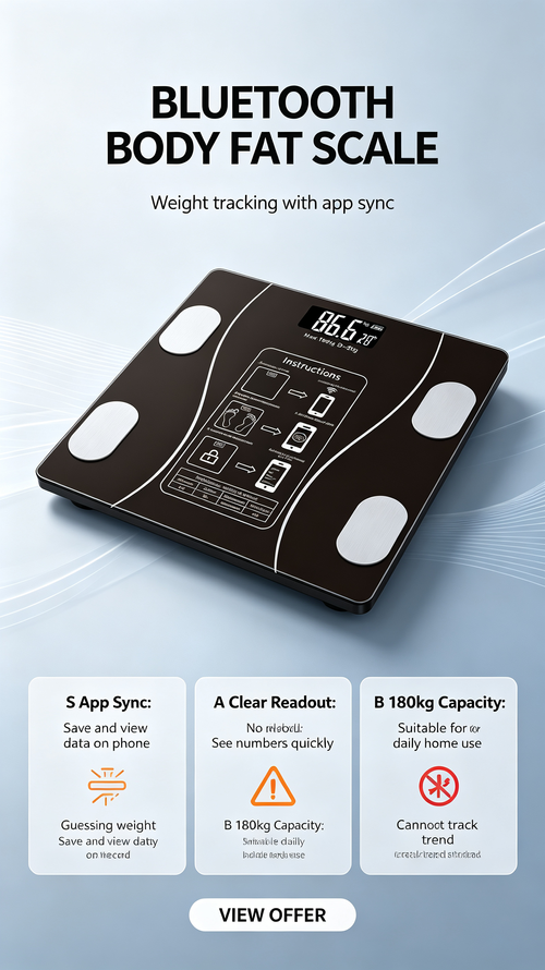 🔥HOT SALE🔥 COD！Body Fat Scale, Fat Scale, Adult BluetoothScale, Body Scale, Compact Electronic Scale,Weight Scale, Body Fat Scale, Home Use,Accurate.48H Dispatch ICOD Orders aredispatched within 48 hours from our Nairobiwarehouse.Delivery takes 1-3 working days.