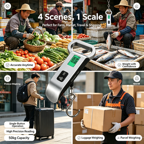 🔥HOT SALE🔥 COD！Portable Electronic Luggage Scale, MiniHandheld Electronic Scale, T-Type,50kgOutdoor Travel Scale,Gram-Accurate.48HDispatch ICOD Orders are dispatched within48 hours from our Nairobiwarehouse.Delivery takes 1-3 working days.