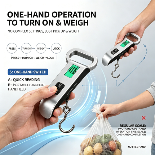 🔥HOT SALE🔥 COD！Portable Electronic Luggage Scale, MiniHandheld Electronic Scale, T-Type,50kgOutdoor Travel Scale,Gram-Accurate.48HDispatch ICOD Orders are dispatched within48 hours from our Nairobiwarehouse.Delivery takes 1-3 working days.