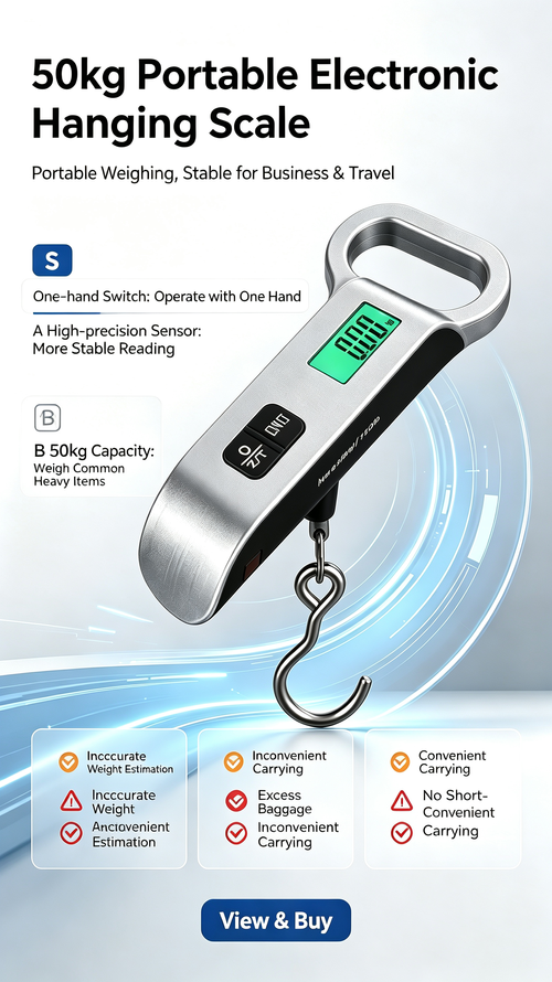 🔥HOT SALE🔥 COD！Portable Electronic Luggage Scale, MiniHandheld Electronic Scale, T-Type,50kgOutdoor Travel Scale,Gram-Accurate.48HDispatch ICOD Orders are dispatched within48 hours from our Nairobiwarehouse.Delivery takes 1-3 working days.