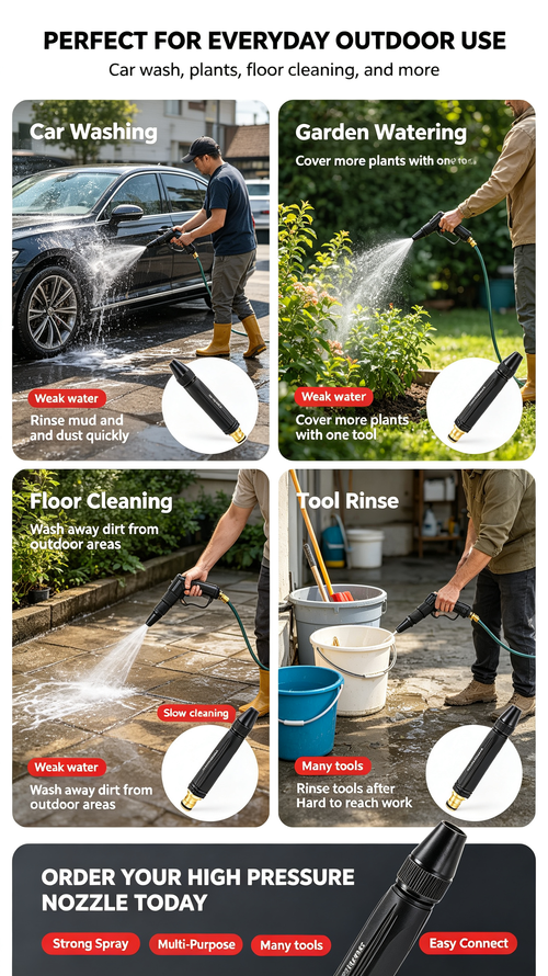 🔥HOT SALE🔥 COD！3-speed adjustable high-pressure nozzle, carwash nozzle, household high-pressure nozzle,car wash nozzle, watering plants.48H DispatchICOD Orders are dispatched within 48 hoursfrom our Nairobi warehouse.Delivery takes 1-3working days.