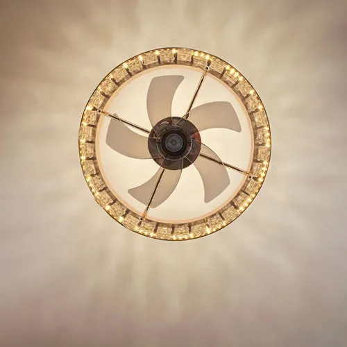 Door-to-door delivery + cash on delivery + on-site installation. Crystal ceiling fan light with remote control, modern Nordic luxury LED ceiling fan light.