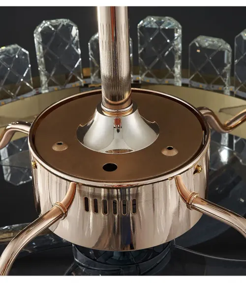 Door-to-door delivery + cash on delivery + on-site installation. Crystal ceiling fan light with remote control, modern Nordic luxury LED ceiling fan light.