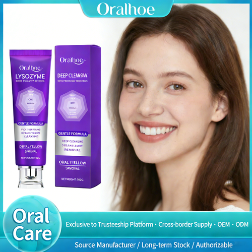 ORALHOE Purple Toothpaste – Deep Cleansing, Oral Hygiene Care, Daily Teeth & Mouth Cleaner