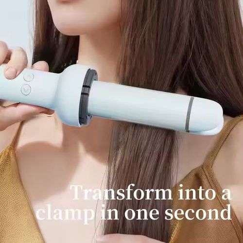 32mm 2-in-1 Dual Purpose Fully Automatic Roll Straight Professional Portable Electric Hair Straightener Curling Irons for Women