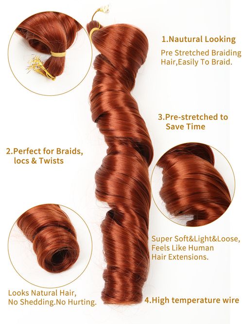 24inch French Loose Wave Pony Curl Crochet