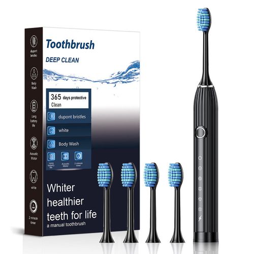 XBH Customize Electric Dental Brush Rechargeable USB Electric Full Body Waterproof DuPont Fur Sonic Toothbrush for Adults