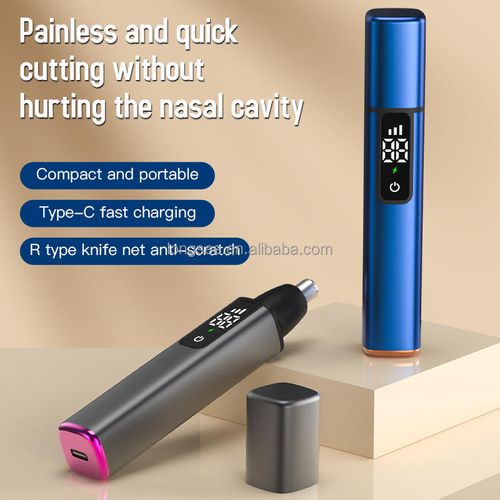 New USB Electric Nose Hair Trimmer Digital Display Shaver Removal for Rechargeable & Painless for Men & Women-Household Use