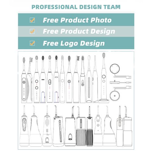 XBH Customize Electric Dental Brush Rechargeable USB Electric Full Body Waterproof DuPont Fur Sonic Toothbrush for Adults