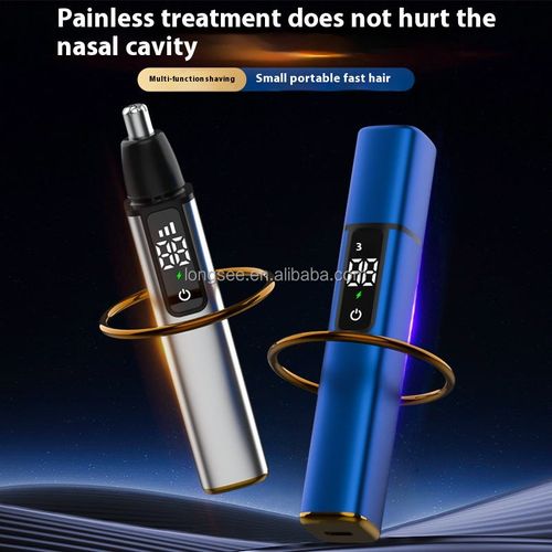 New USB Electric Nose Hair Trimmer Digital Display Shaver Removal for Rechargeable & Painless for Men & Women-Household Use