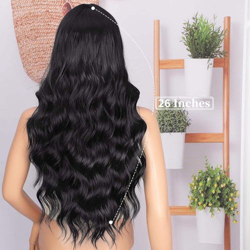European American Women's Lace Front Wig Small Transparent High Temperature Fiber Lace 180% Density Long Curly Hair Natural Soft