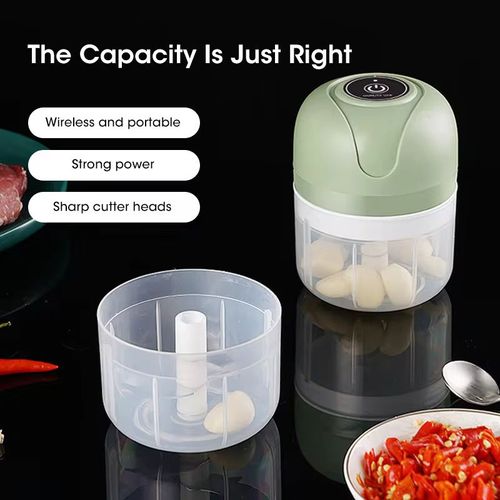 Mini Electric Vegetable Cutter Chopper Garlic Masher Crusher USB Rechargeable Ginger Meat Grinder Food Processor Kitchen Gadget