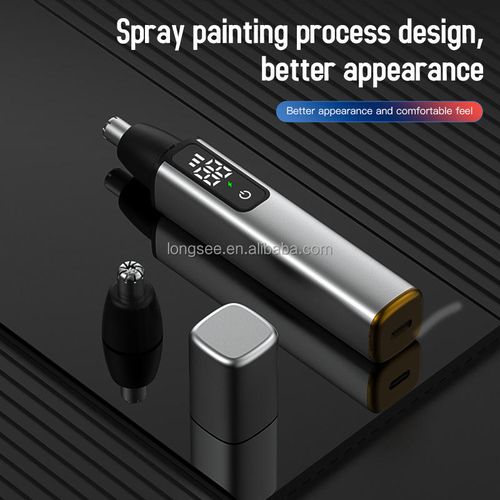 New USB Electric Nose Hair Trimmer Digital Display Shaver Removal for Rechargeable & Painless for Men & Women-Household Use