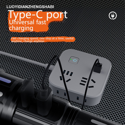 Rechargeable Tactical LED IP65 Rated UV Laser White Portable ABS Telescopic Camping Outdoor Torch USB New Cross-Border Product