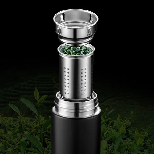 Luxury 316 Stainless Steel Tea Infuser Bottle Insulated Smart Water Bottle with Temperature Display