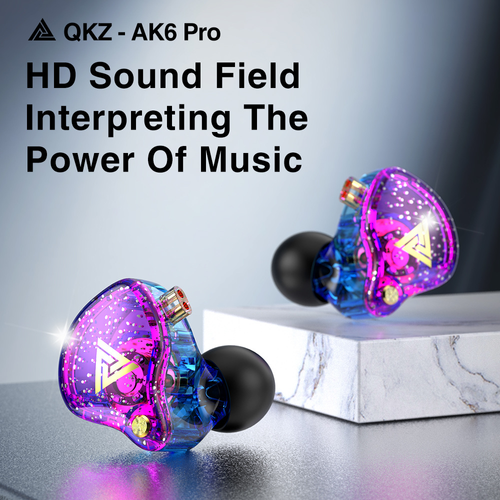 QKZ AK6 PRO Wired In-Ear Headphones with HiFi Audiophile Focus and Heavy Bass