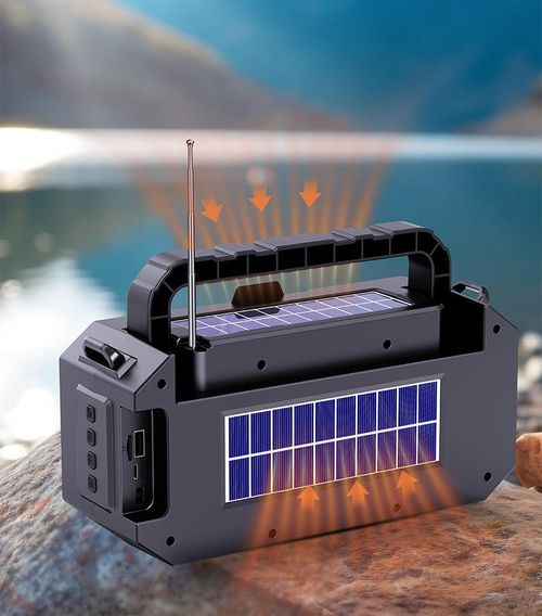 Solar-powered speaker
