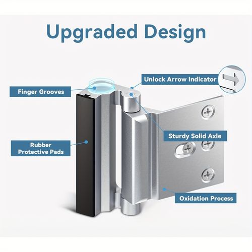 Door Reinforcement Lock, 800lbs Home Security