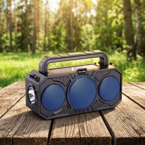 Solar-powered speaker