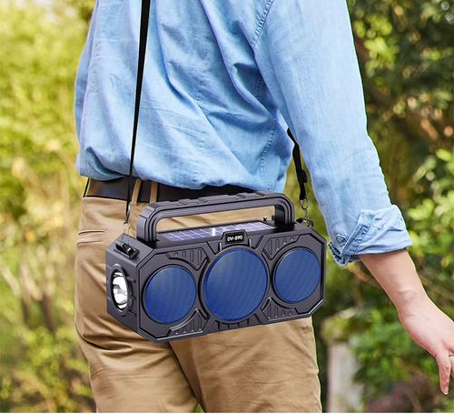 Solar-powered speaker
