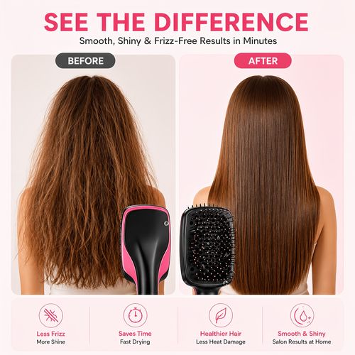 Hair straightening comb
