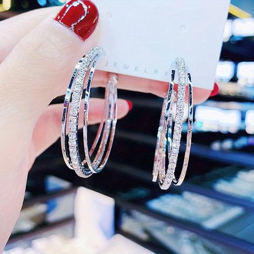 Vintage 925 Plated Copper Earrings
