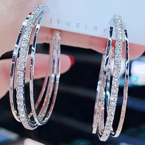 Vintage 925 Plated Copper Earrings