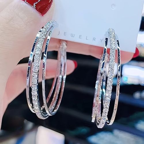 Vintage 925 Plated Copper Earrings