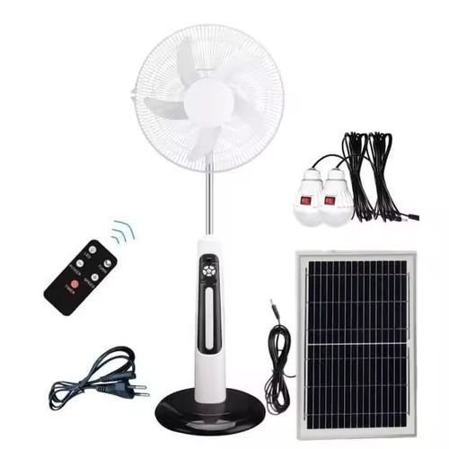 Rechargeable Solar Standing Fan -16 Inch