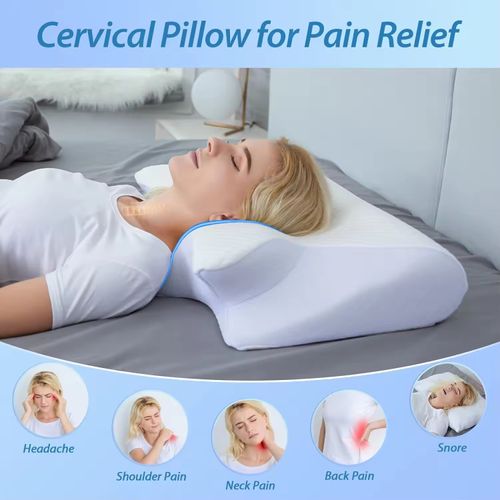 Orthopedic Protection Slow Rebound Memory Pillow Butterfly Shaped Health Cervical Neck