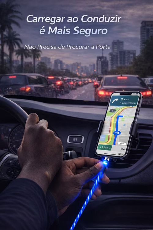 ✅ Cabo Carregador 4 em 1 240W Super Rápido KINKONG WEKOME, Compatível com iPhone, Android, Notebook, Resistente e Duradouro