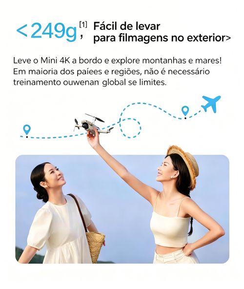 DJI Mini 4K Drone 4K para Angola | Drone Aéreo Mini para Luanda | Entrega Grátis e Pagamento na Entrega