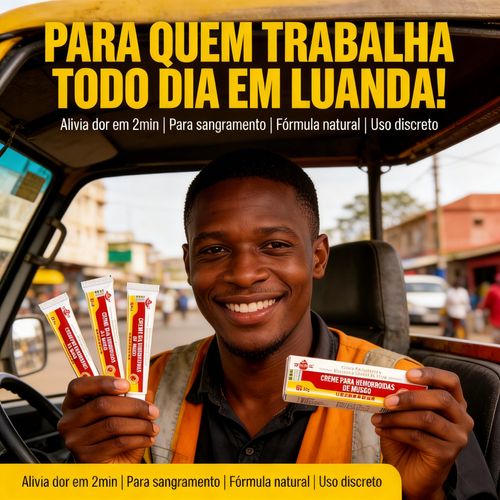Pomada para Hemorroidas de Musgo | Alívio Rápido Natural Luanda Angola