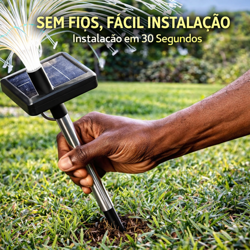 Luz Solar LED de Jardim Sem Fios 7 Cores à Prova de Água para Luanda | Decoração de Quintal, Entrega Rápida e Pagamento na Porta