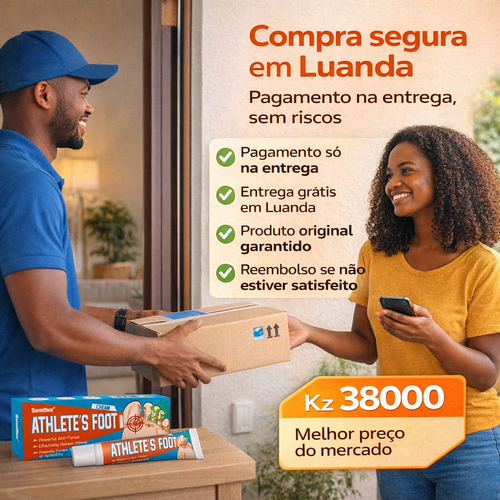 Spray para Pé de Atleta e Mau Cheiro dos Pés - Alivia Comichão e Elimina Bactérias em Angola