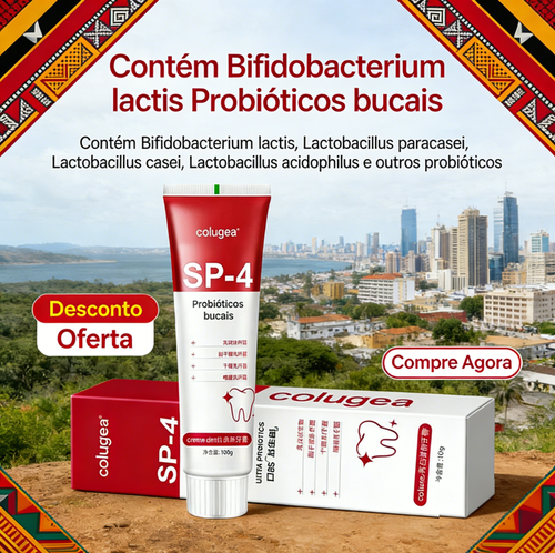 Creme Dental Colugea SP-4 Probióticos | Dentes Brancos Angola | Entrega Gratuita + Pague ao Receber 🚚💸