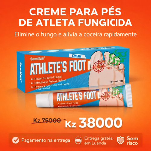 Spray para Pé de Atleta e Mau Cheiro dos Pés - Alivia Comichão e Elimina Bactérias em Angola
