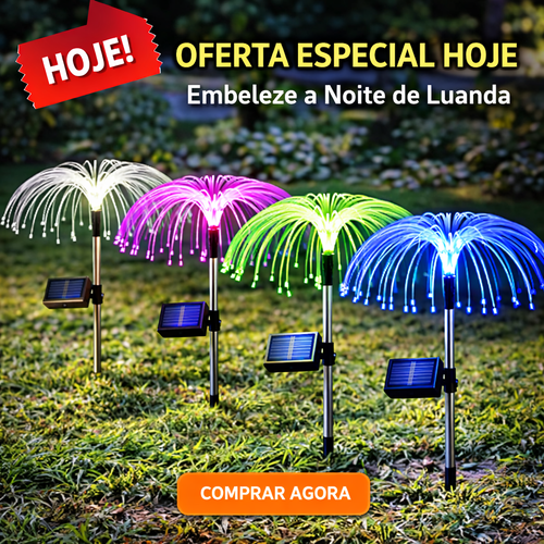 Luz Solar LED de Jardim Sem Fios 7 Cores à Prova de Água para Luanda | Decoração de Quintal, Entrega Rápida e Pagamento na Porta