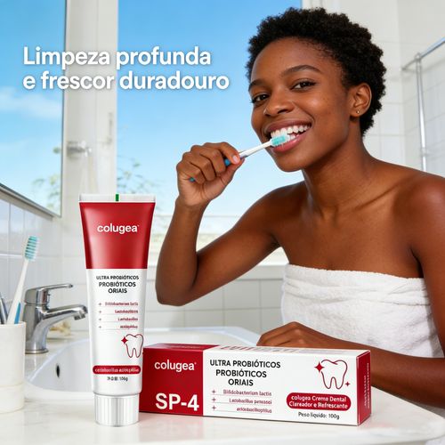 Creme Dental Colugea SP-4 Probióticos | Dentes Brancos Angola | Entrega Gratuita + Pague ao Receber 🚚💸