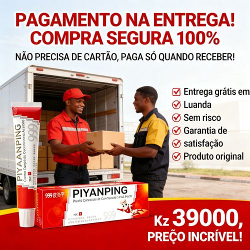 Creme PIYANPING 999 – Alívio Rápido para Coceira, Vermelhidão e Inflamação da Pele | Dermatológico Eficaz | Para Adultos e Crianças | Entrega em Angola💥💥