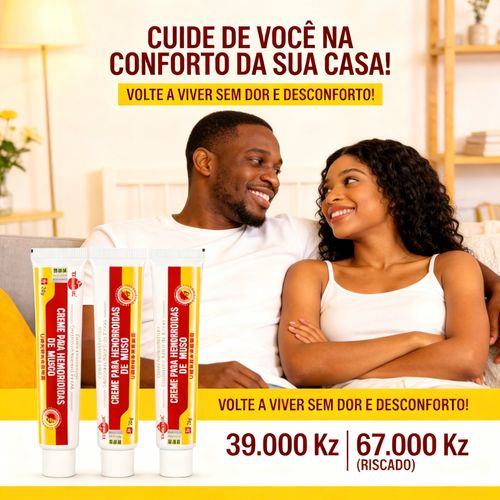 Pomada para Hemorroidas de Musgo | Alívio Rápido Natural Luanda Angola