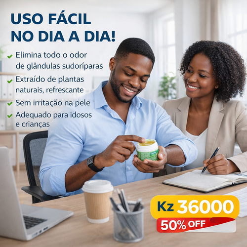Creme Anti-Suor e Anti-Odor Sumifun | Elimina o Mau Cheiro das Axilas em Angola
