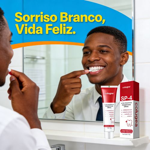 Creme Dental Colugea SP-4 Probióticos | Dentes Brancos Angola | Entrega Gratuita + Pague ao Receber 🚚💸