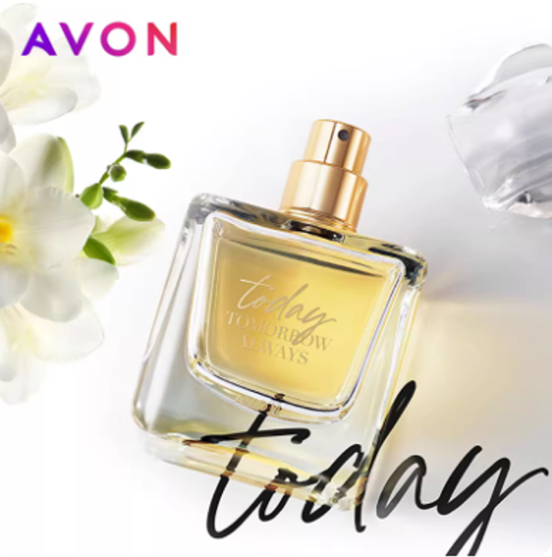 Avon雅芳今日噴霧香水50ml女持久蘭花淡香自然清新專櫃正品