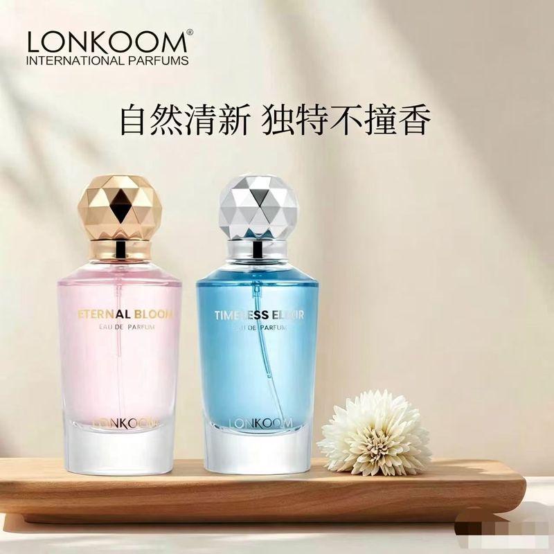 LONKOOM朗金女士香水永恆之水無盡花境持久清新偽體香自然花香