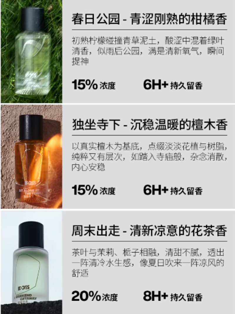 DOYES週末出走送人禮物淡香水自然清新持久留香送女友禮物