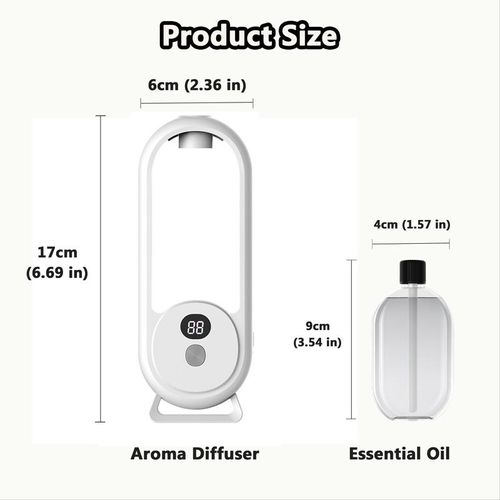 Hilton  Essential Oil Diffuser with Atmosphere Light Function, 1 Set USB Powered Essential Oil Diffuser with Essential Oil, Home Fragrance for Living Room, Bedroom, Office