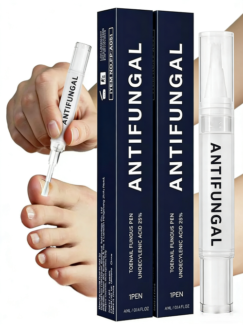 Strength Nail Renewal Pen - Restores Clarity for Discolored, Thick & Damaged Nails - Easy Brush Applicator